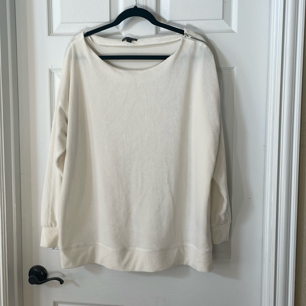 Lane Bryant Cream Tunic Top